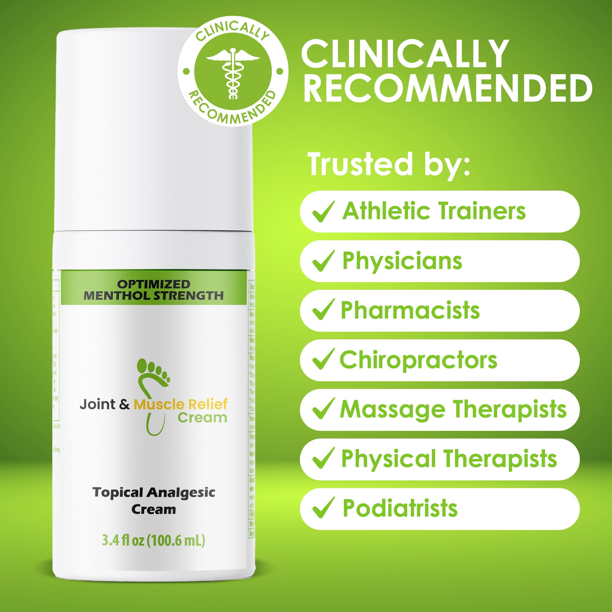 Gout and You Extra Strength Optimized Menthol Joint Discomfort Relief Cream for Joint Flare-Ups, Tendon, Muscle Ache - Fast Acting Joint Discomfort Relieving Rub with 19 Ingredients - TrustMedUSA