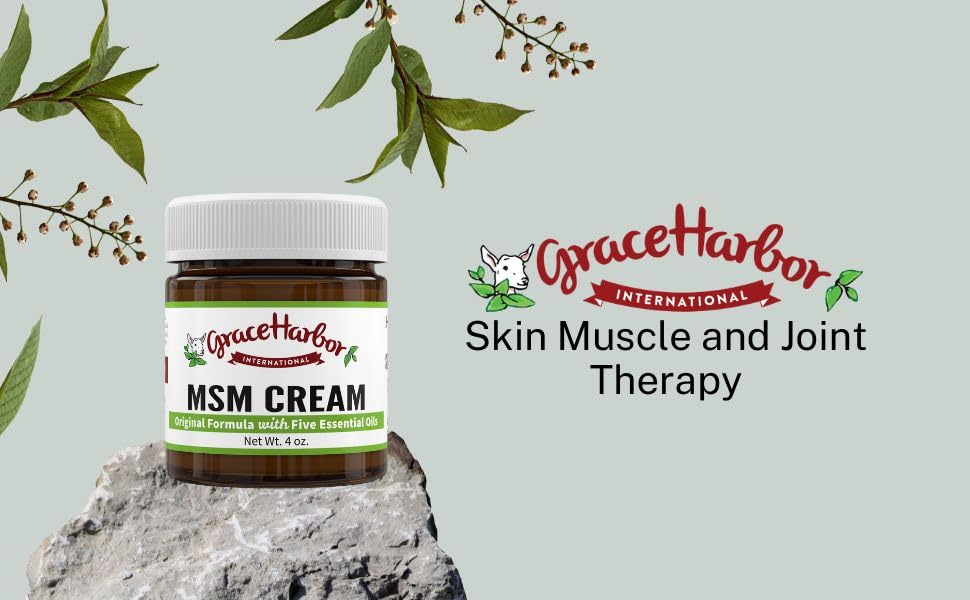Grace Harbor MSM Cream – Variety 3 Pack – Daily Skin, Joint and Muscle Rub – Best Goat Milk Unscented Baby Lotion for Severly Dry Skin – Therapeutic Essential Oils and Fragrance Free – 4 oz - TrustMedUSA