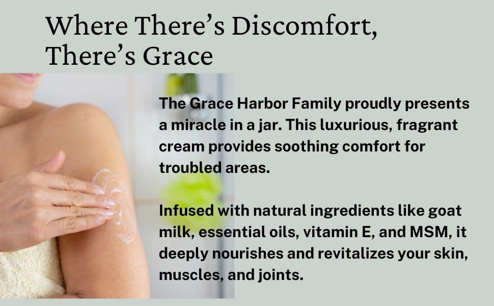 Grace Harbor MSM Cream – Variety 3 Pack – Daily Skin, Joint and Muscle Rub – Best Goat Milk Unscented Baby Lotion for Severly Dry Skin – Therapeutic Essential Oils and Fragrance Free – 4 oz - TrustMedUSA
