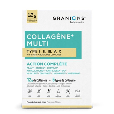GRANIONS COLLAGÈNE+ MULTI Complete Action Lemon Powder - 260g - TrustMedUSA