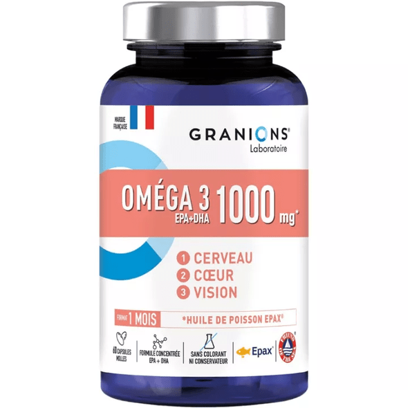 Granions Omega 3 Epax 1000 mg 60 capsules - TrustMedUSA