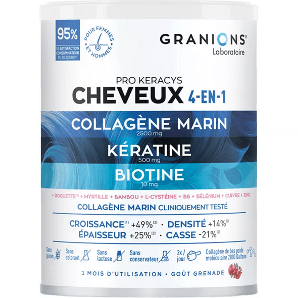 Granions Pro Keracys Hair 4-in-1 Collagen + Keratin + Biotin 300g - TrustMedUSA