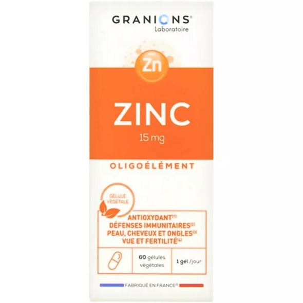 Granions Zinc 15mg Immune Defense 60 capsules - TrustMedUSA