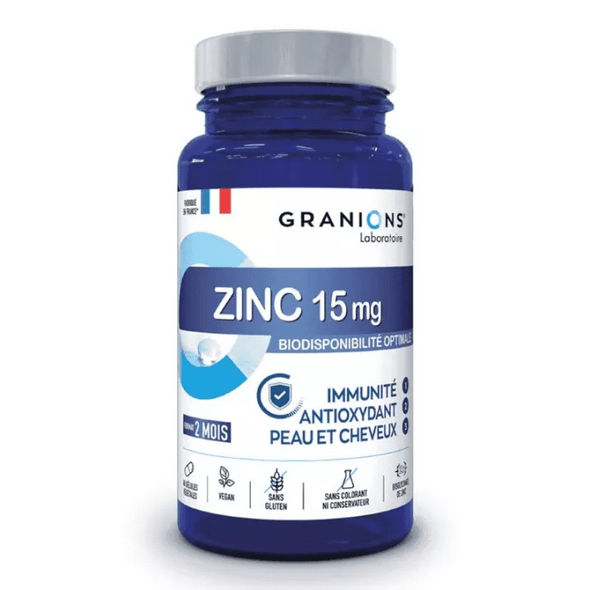 Granions Zinc 15mg Immunity and Antioxidant Skin and Hair - TrustMedUSA