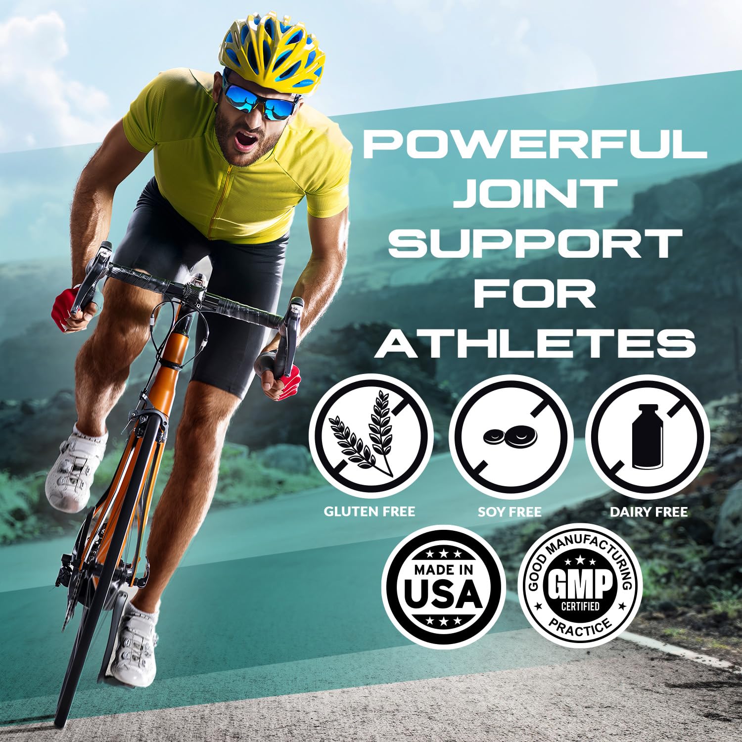 Granite Joint Care: Premium UC-II Collagen, Turmeric Curcumin C3, AKBA Boswellia + More - All-in-One Support for Joint Mobility, Comfort & Strength (60ct) - TrustMedUSA