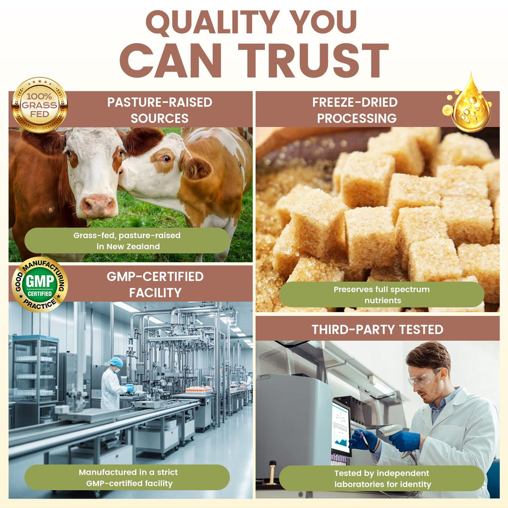 Grass Fed Beef Organ Supplement for Men - Beef Liver Capsules,Pasture Raised Beef Organs with Heart, Liver, Kidney, Spleen, Testicle & Prostate, Zinc, Selenium, Vitamin D3, Ginseng, Cordyceps - TrustMedUSA