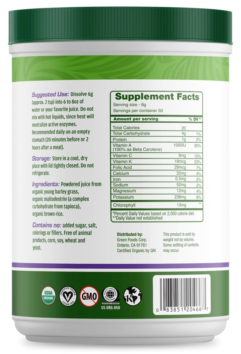 Green Foods Green Magma, 10.6 Ounce - TrustMedUSA