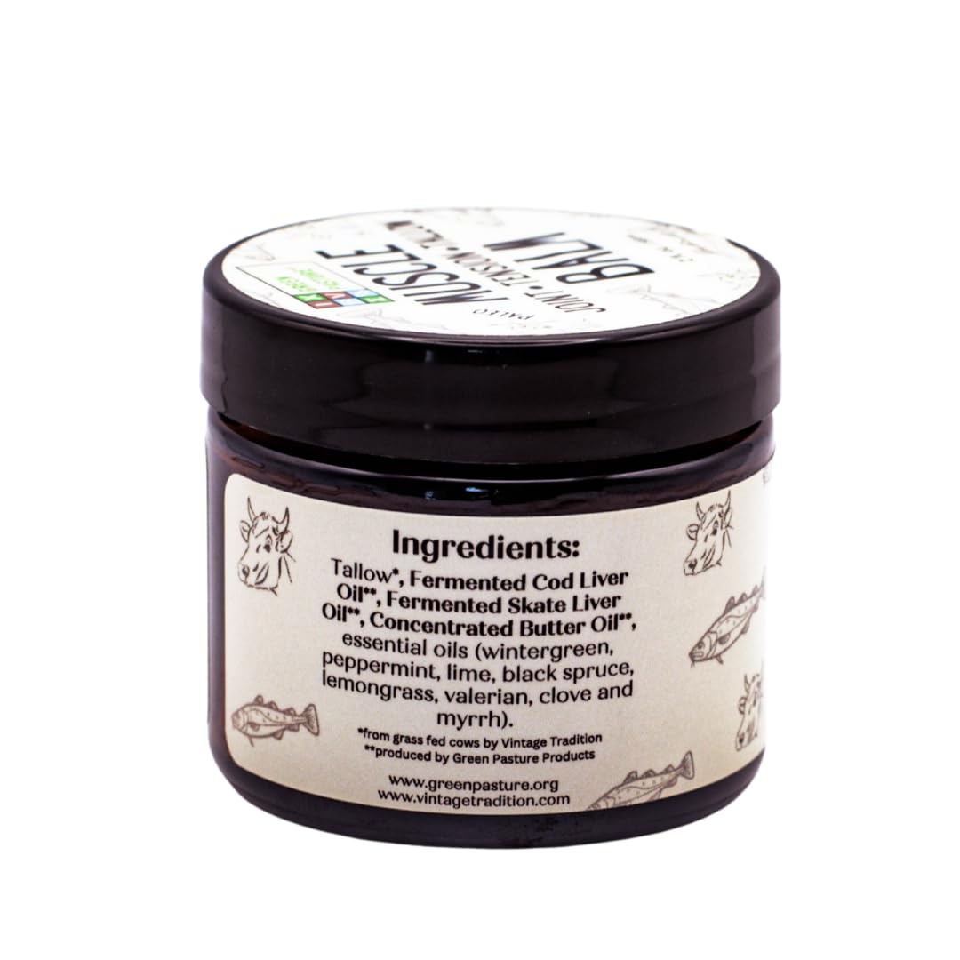 Green Pasture Muscle Balm (Muscle Balm, 2, Fl Oz), Cream - TrustMedUSA