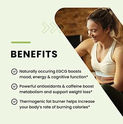 Green Tea Weight Loss Pills with Green Coffee Bean Extract | Belly Fat Burner, Metabolism - TrustMedUSA
