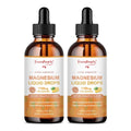 GREENPEOPLE 17-in-1 Triple Magnesium Complex Supplement,Magnesio Liquid Drops with Magnesium Glycinate & Citrate,Pineapple Flavor,Calm Mood,Muscle & Sleep for Adults,4 fl. oz 2Pack - TrustMedUSA