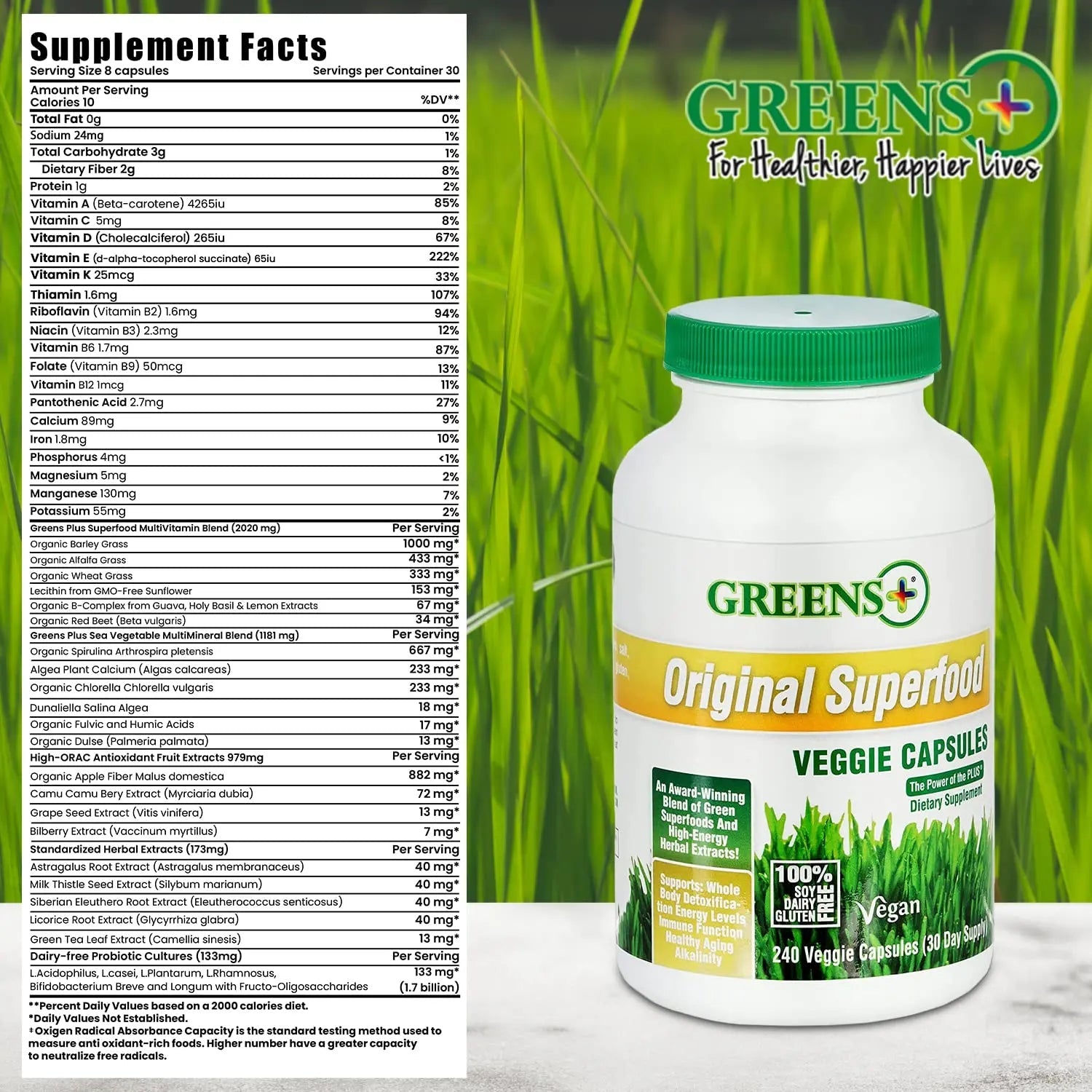 Greens+ Organic Reds Superfood Powder Organic Super Veggie Capsules - TrustMedUSA