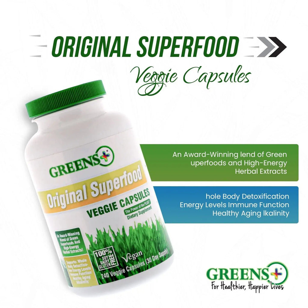 Greens+ Organic Reds Superfood Powder Organic Super Veggie Capsules - TrustMedUSA