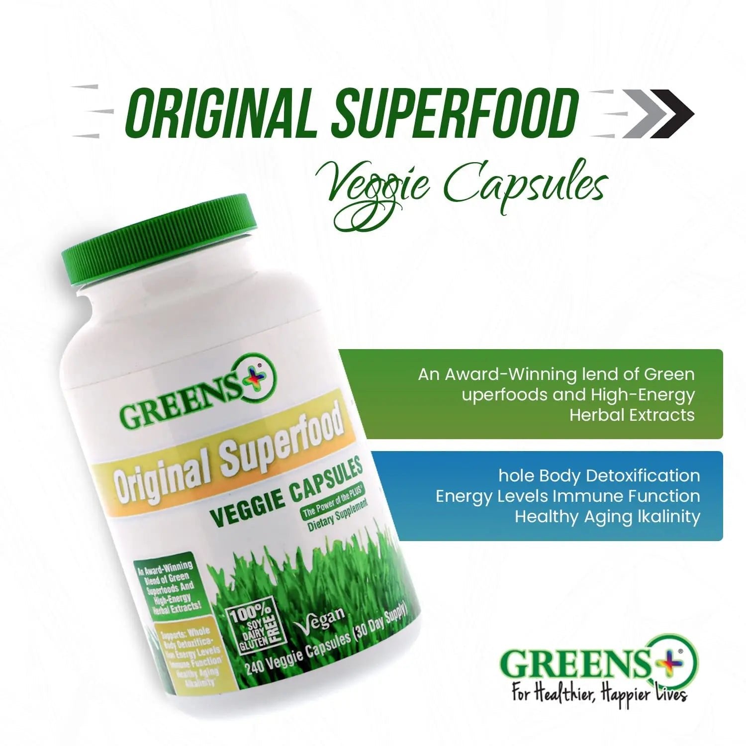 Greens+ Organic Reds Superfood Powder Organic Super Veggie Capsules - TrustMedUSA