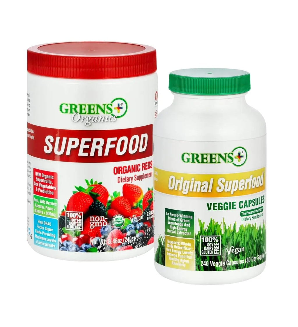 Greens+ Organic Reds Superfood Powder Organic Super Veggie Capsules - TrustMedUSA