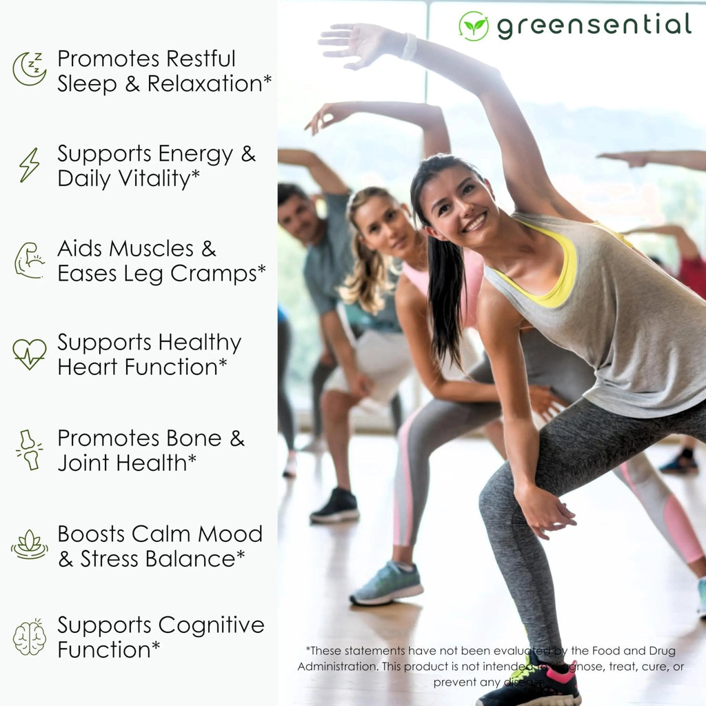 Greensential 5-in-1 Magnesium Complex 500mg | Glycinate, Malate, Citrate, Oxide & Aquamin® | for Sleep, Muscle & Heart Support | High Absorption, Vegan, 120 Capsules - TrustMedUSA