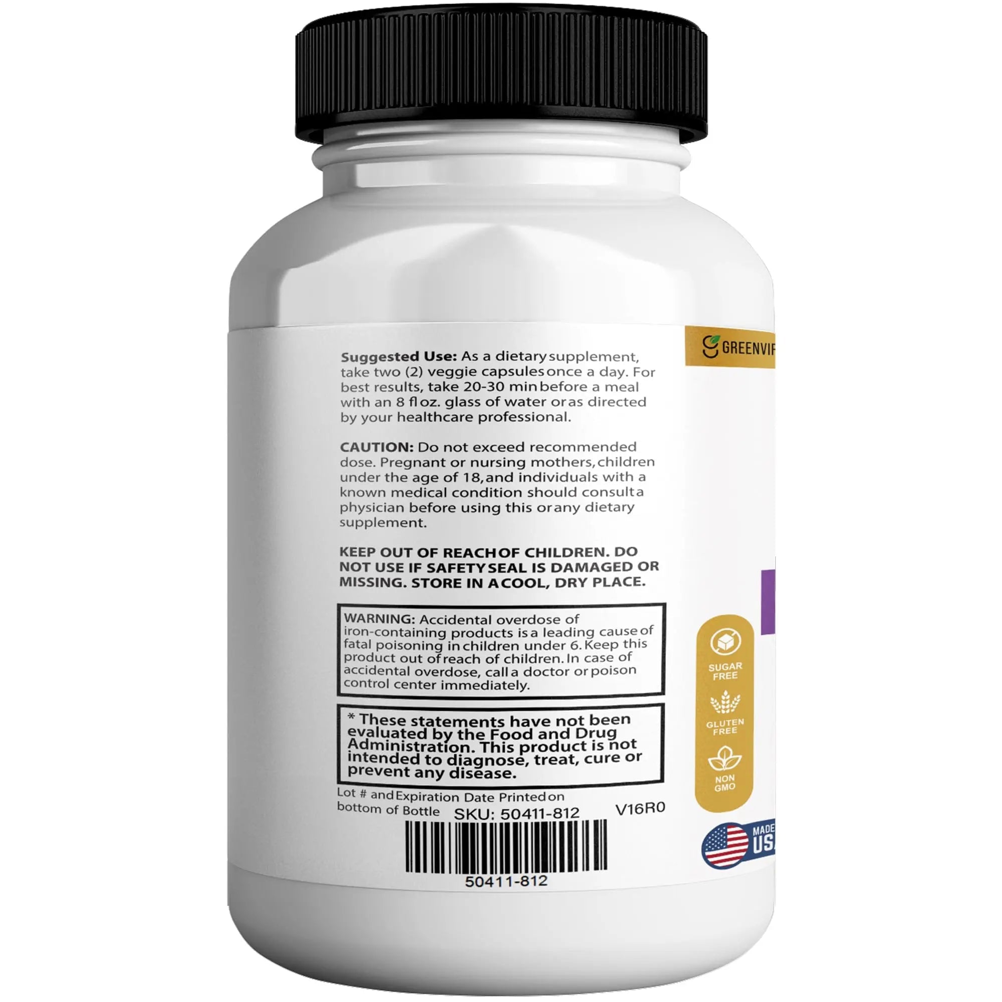 GREENVIFY Memorion Pro Max Extra Strength Brain Support Supplement, 60 Capsules, with DHA, Vitamins, Herbal Blend, 30-Day Supply (1) - TrustMedUSA