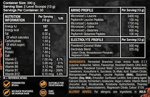 Grenade Defend BCAA Powder, Strawberry Mango, 390 g (7 g BCAA's Per Serving - TrustMedUSA