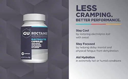 GU Energy Roctane Ultra Endurance Electrolyte Capsules, 50-Count Bottle - TrustMedUSA