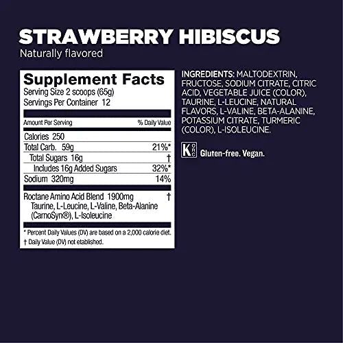 Gu Energy Roctane Ultra Endurance Energy Drink Mix, Strawberry Hibiscus - TrustMedUSA