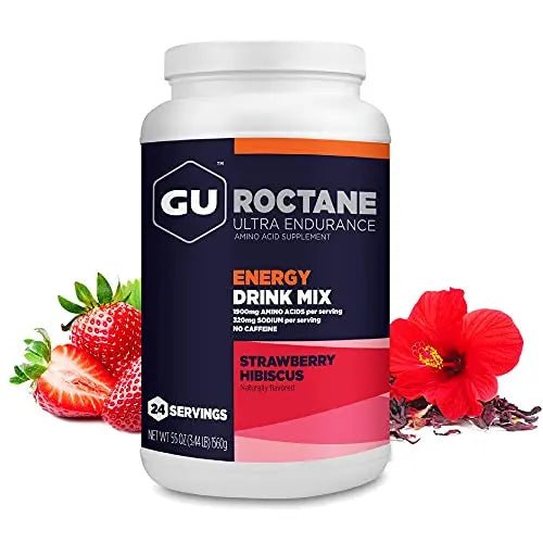 Gu Energy Roctane Ultra Endurance Energy Drink Mix, Strawberry Hibiscus - TrustMedUSA
