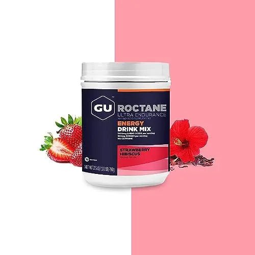 Gu Energy Roctane Ultra Endurance Energy Drink Mix, Strawberry Hibiscus - TrustMedUSA