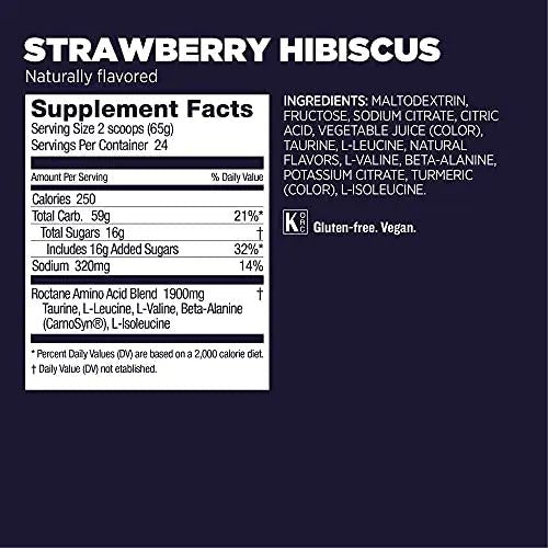Gu Energy Roctane Ultra Endurance Energy Drink Mix, Strawberry Hibiscus - TrustMedUSA