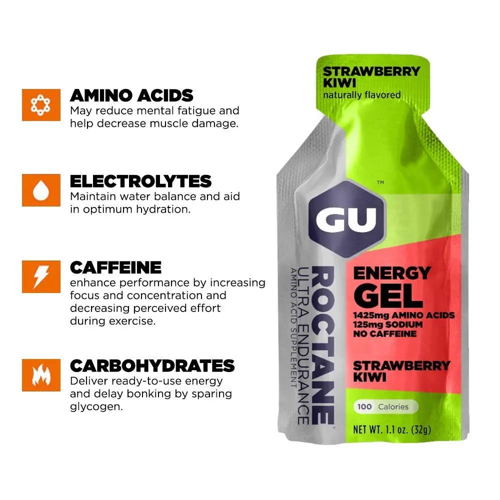 GU Energy Roctane Ultra Endurance Energy Gel, Quick On-The-Go Sports - TrustMedUSA
