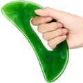 Gua Sha Massage Tool with Handle Resin Massage Tools Lymphatic Drainage Massager Body Shaping Gua Sha Tools for Full Body Men Women Birthday Festival Holiday Present (Green) - Maple Wellness Supplements