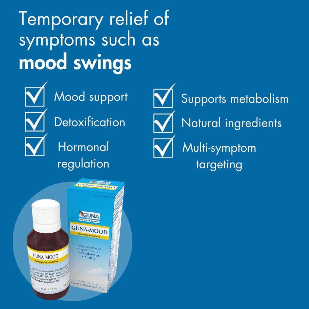 Guna Mood Natural Homeopathic Relaxation Aid - 1 Ounce - Maple Wellness Supplements
