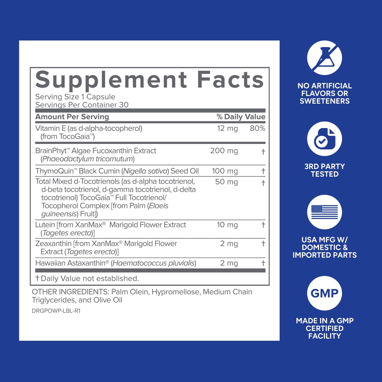 Gundry MD Power Phenols Brain Health Supplement for Cognition, Focus, Motivation, Productivity, and Energy - (30 Servings) - TrustMedUSA