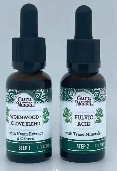 GuruNanda Paracleanse with Wormwood, Clove & Fulvic Acid with Neem Extract - 2 Step - TrustMedUSA