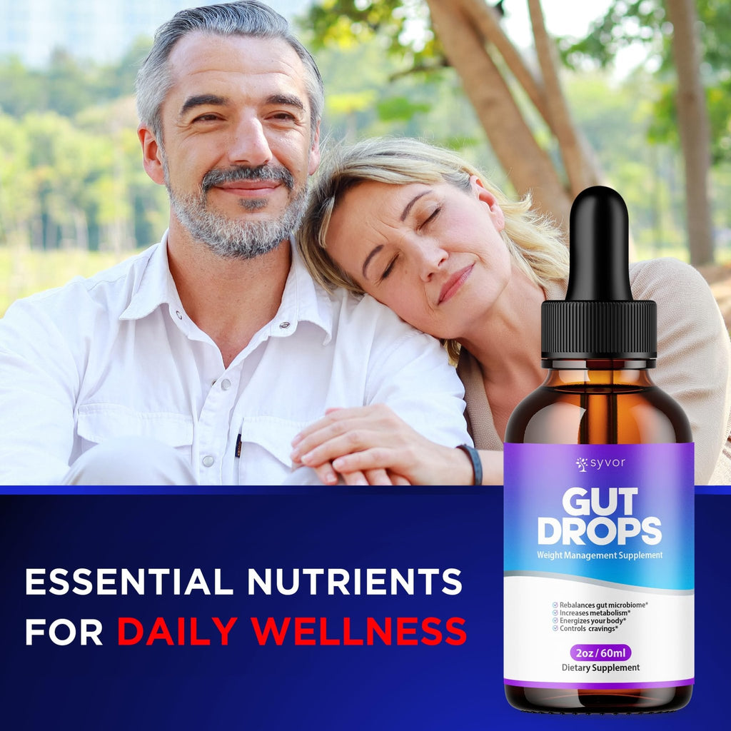 Gut Drops, Official Gut Drops Liquid Supplement Advanced All Natural Vitamin Formula, GutDrop Maximum Strength Biome Support for Health Energy and Wellness Support for Men and Women (30 Servings) - TrustMedUSA