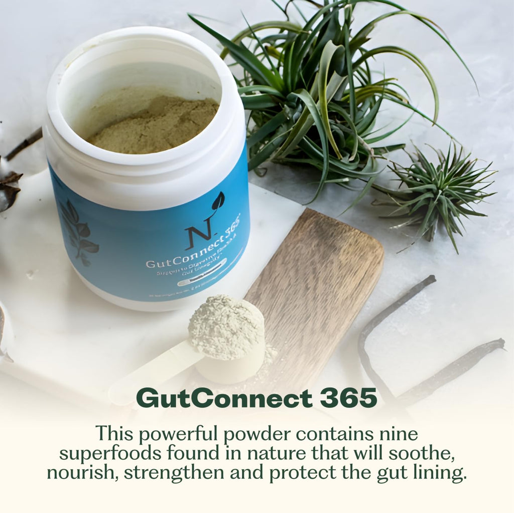 GutConnect 365 Gut Health Superfood Powder | Formulated With Slippery Elm Bark & L Glutamine | Vegan Certified | Allergen Free | Non-GMO | Soy Free | Made in the USA | 30 Servings – Vanilla Cinnamon - TrustMedUSA