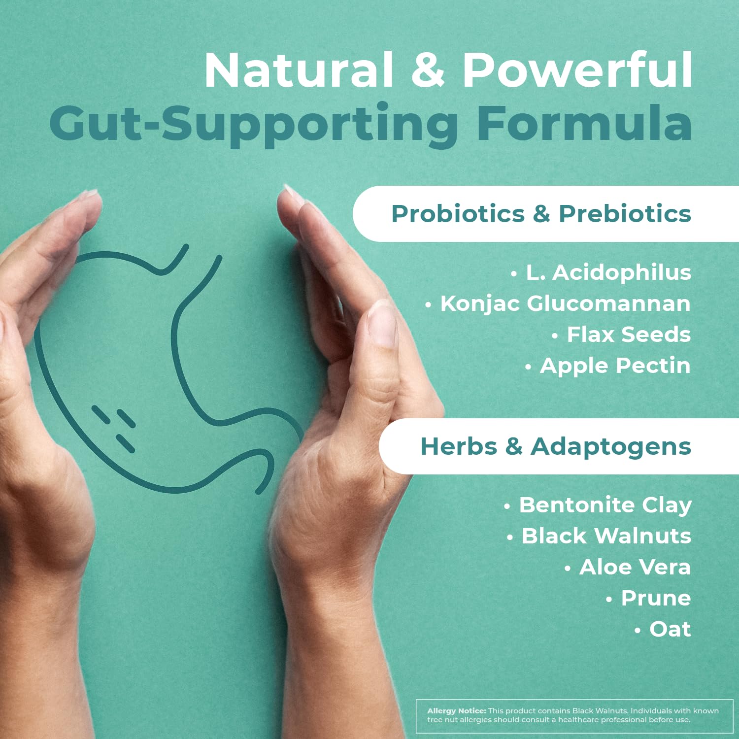 GutOptim Probiotic & Prebiotic Capsules | Pre and Probiotics for Synbiotic Gut Health & Bloating Relief for Women & Men | Enzyme with Probiotics for Digestive Health | Non-GMO, 60 Ct, 3 Month Supply - TrustMedUSA