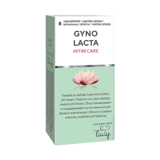 GYNOLACT 8 vaginal tablets for all women all ages Lactic acid Against Bacteria - TrustMedUSA