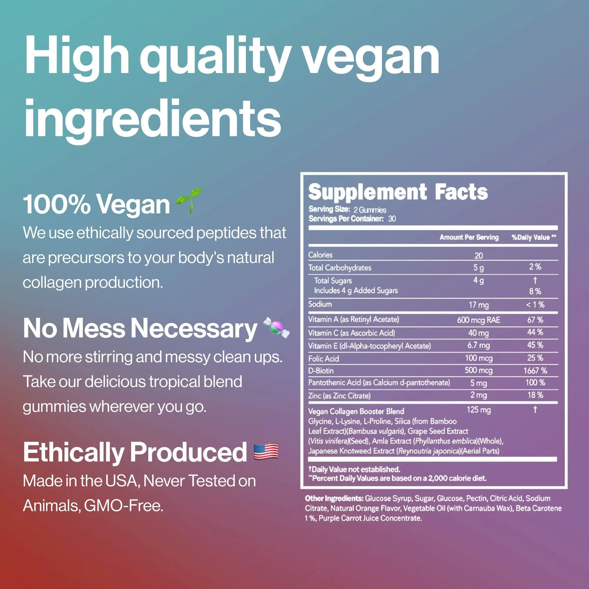 Habit + Habitat Vegan Beauty Support Gummies Collagen Booster with Biotin - TrustMedUSA