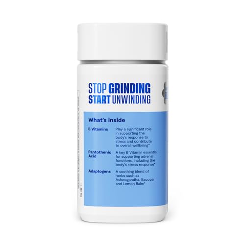 Habit Stress Relief Supplement (60 Capsules) - New Look, Supports Relaxation & Mood Balance, Vitamin B, Adaptogens, Lemon Balm, Calming, Vegan, Non-GMO (1 Pack) - TrustMedUSA