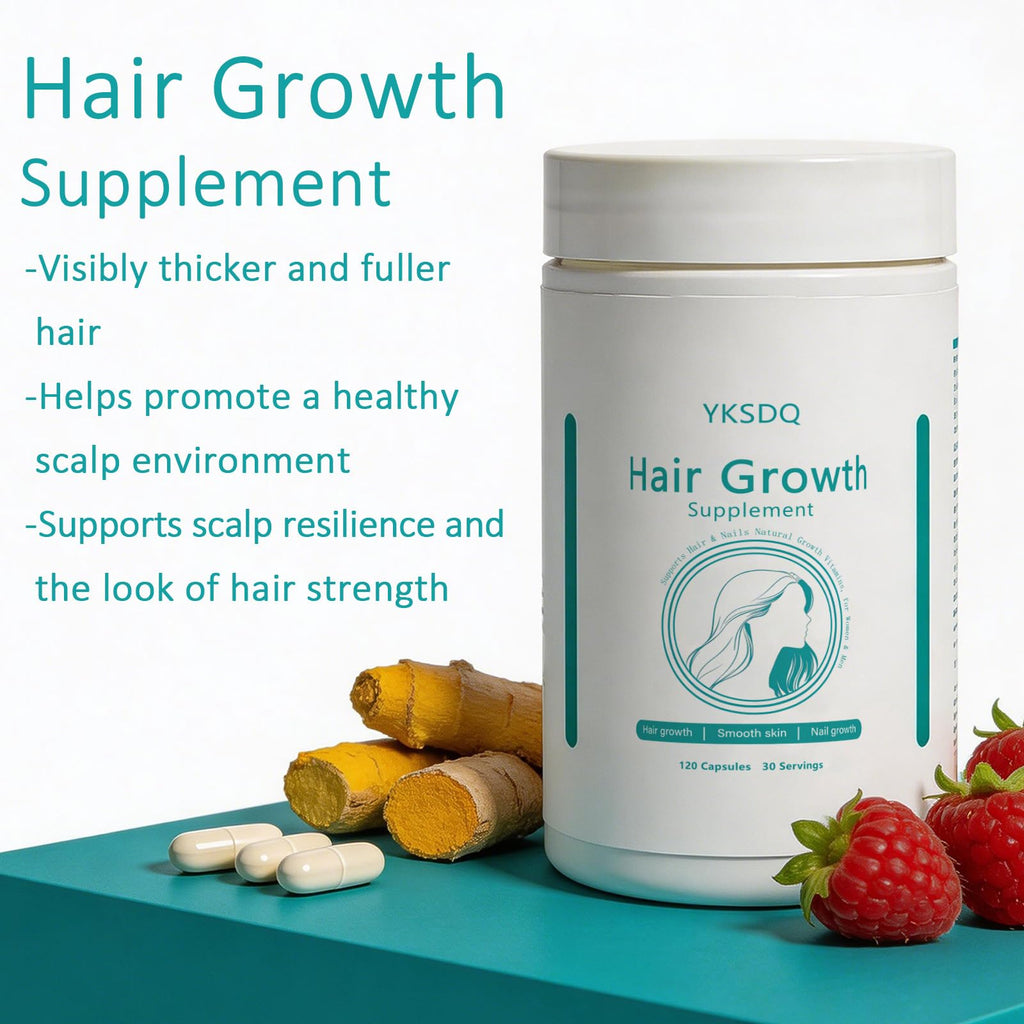 Hair Growth Biotin 10000mcg Supplement with Vitamins A C D E & Calcium - 30-in-1 Formula for Hair & Nails Support, for Women & Men, 30 Servings (1) - TrustMedUSA