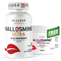Hallosmine Ultra 650mg Diosmin Hesperidin, 60 Capsules + FREE Leg Cream with Diosmin, Hesperidin & Horse Chestnut, 4 oz | Blood Circulation & Vein Support Supplement, GMO Free, Gluten Free - TrustMedUSA
