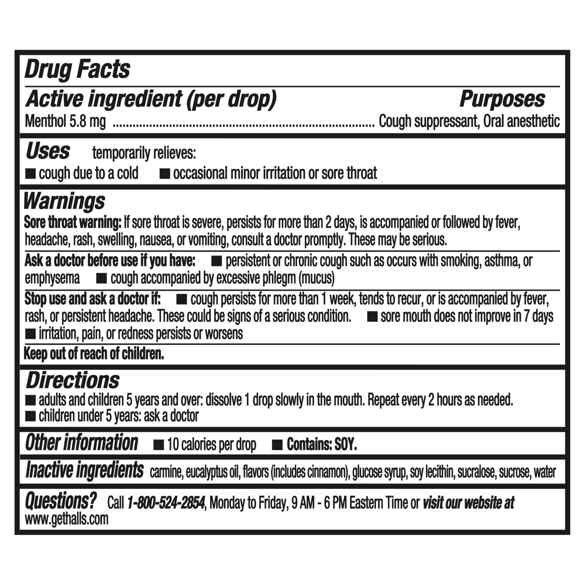 Halls Cough and Throat Relief Cherry Cough Drops, Bulk Pack, 250 Drops - Maple Wellness Supplements