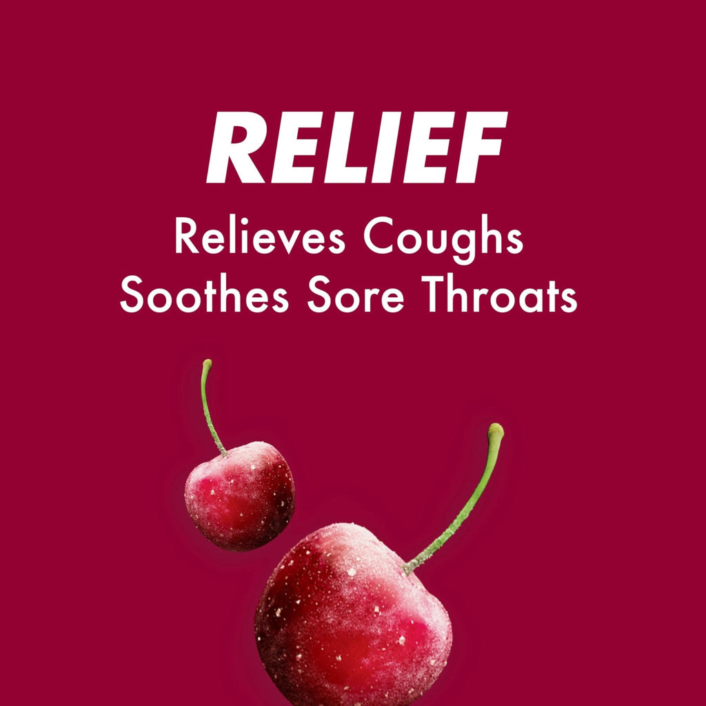 Halls Cough and Throat Relief Cherry Cough Drops, Bulk Pack, 250 Drops - Maple Wellness Supplements