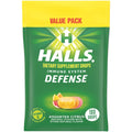 HALLS Defense Assorted Citrus Vitamin C Drops, Value Pack, 180 Drops - Maple Wellness Supplements
