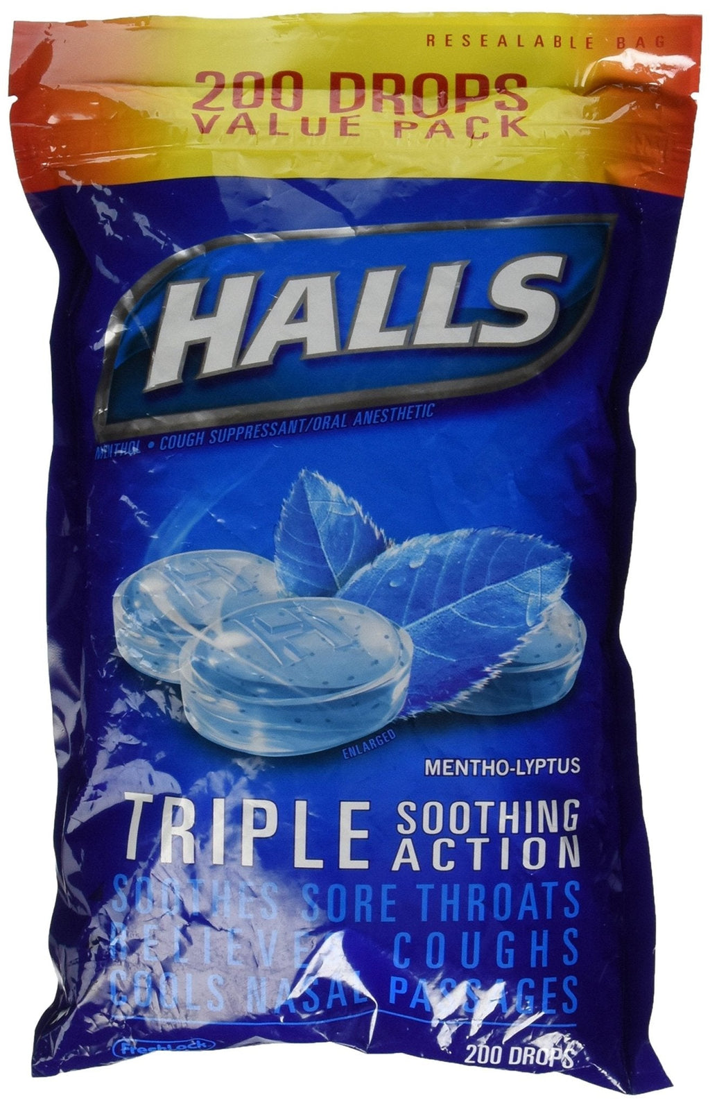Halls Mentho-Lyptus - 200 drops - Maple Wellness Supplements