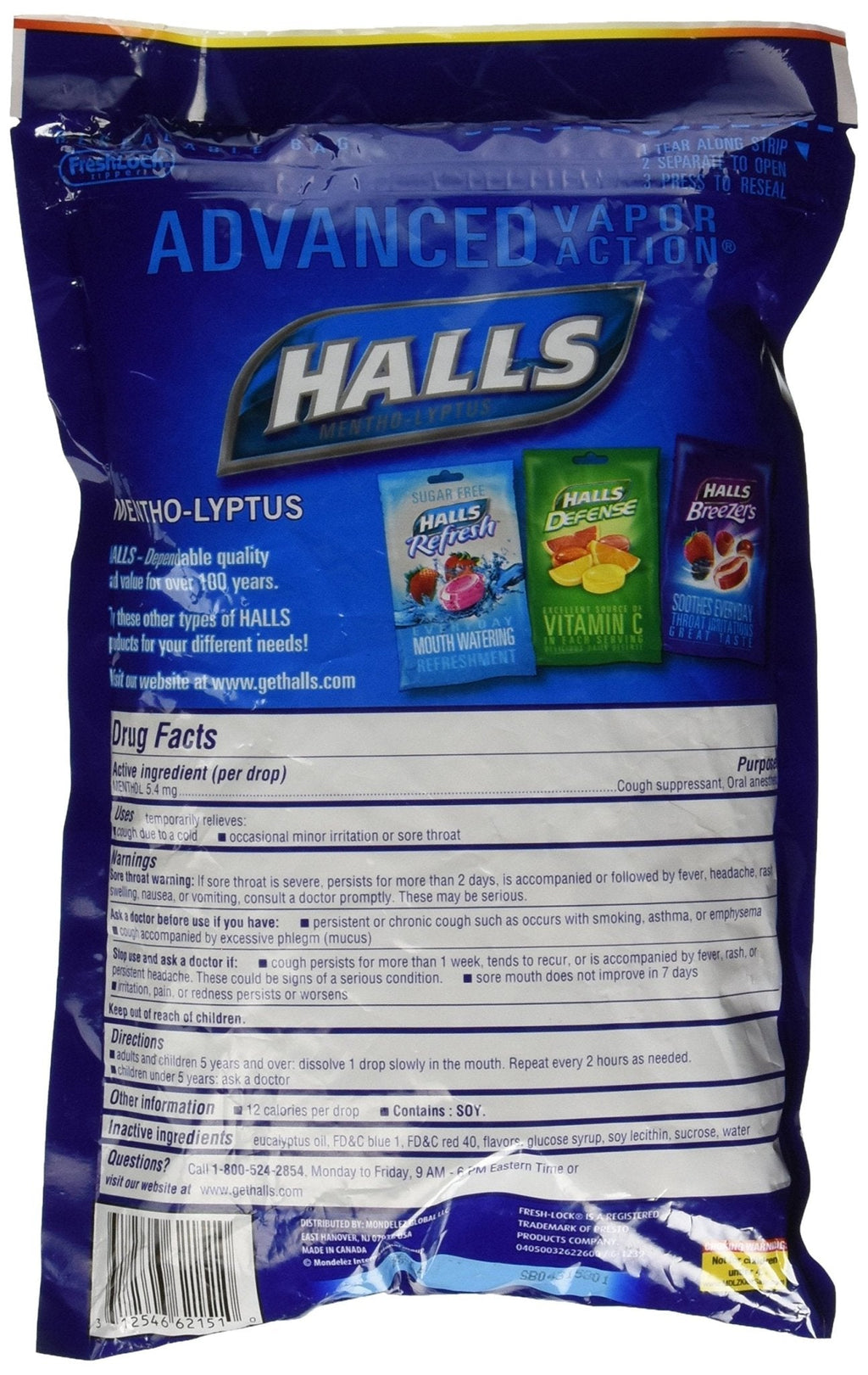 Halls Mentho-Lyptus - 200 drops - Maple Wellness Supplements