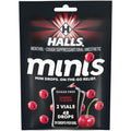 HALLS Minis Cherry Flavor Sugar Free Cough Drops, 48 Drops - Maple Wellness Supplements