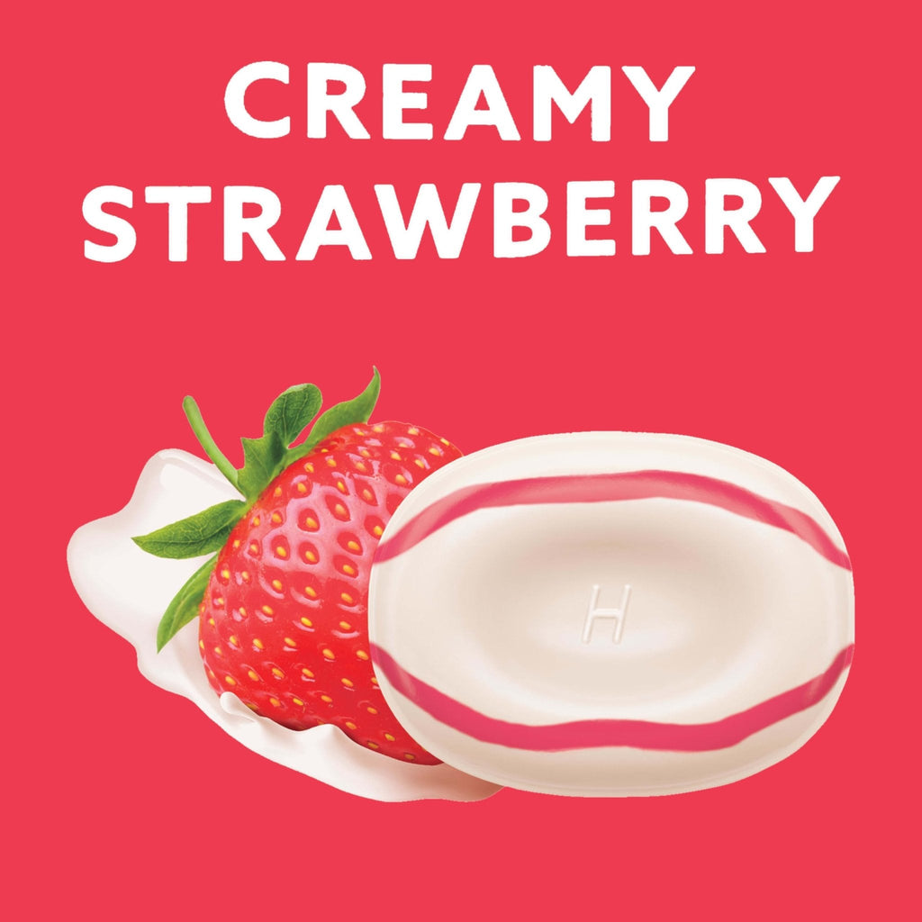 HALLS Throat Soothing Creamy Strawberry Throat Drops, 70 Drops - Maple Wellness Supplements