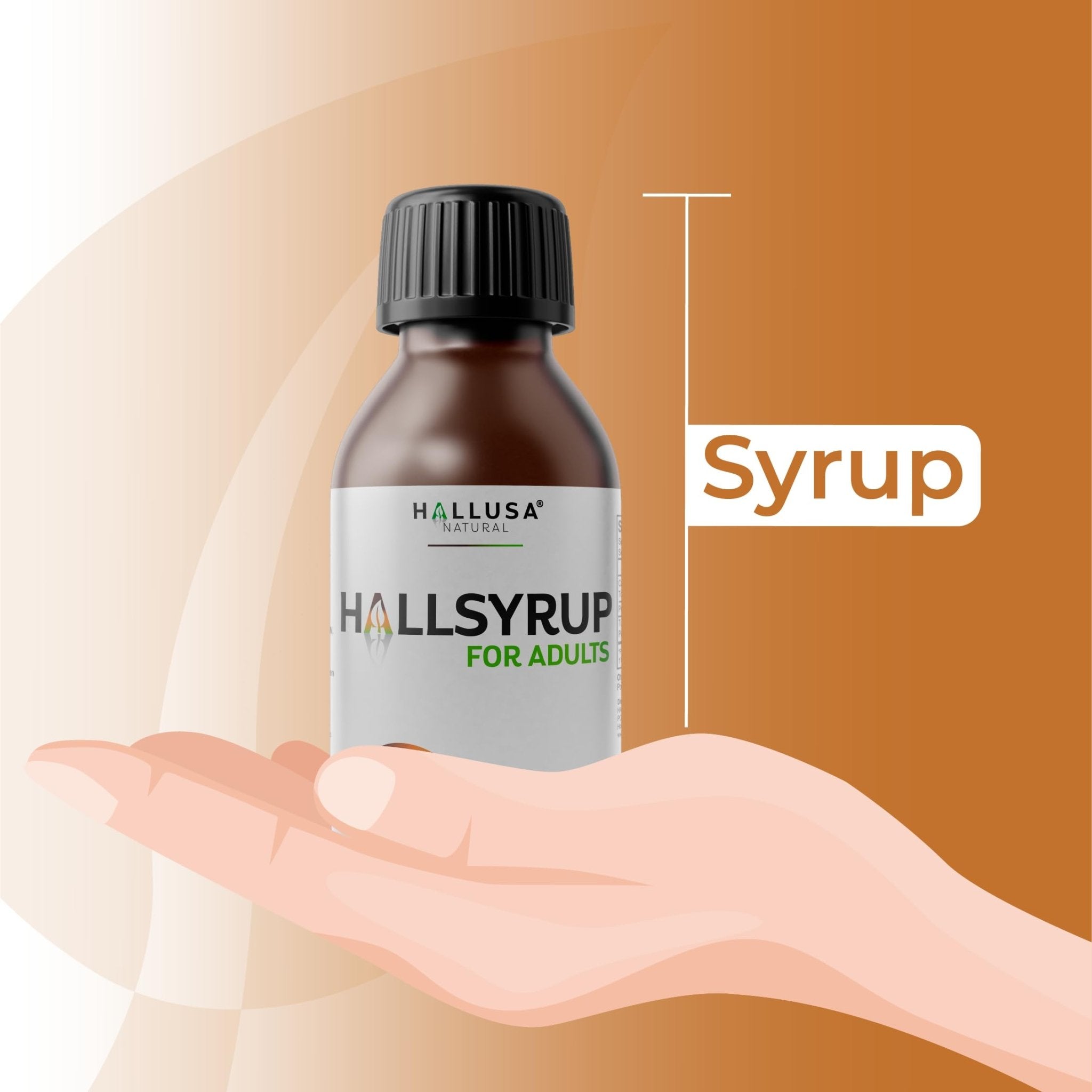 HallSyrup Herbal Supplement for Adults 4 oz – Natural Blend with Turmeric Extract 95%, Fresh Ginger Root, Pure Honey & Aloe Vera – Supports Throat Comfort, Seasonal Wellness & Everyday Vitality - Maple Wellness Supplements