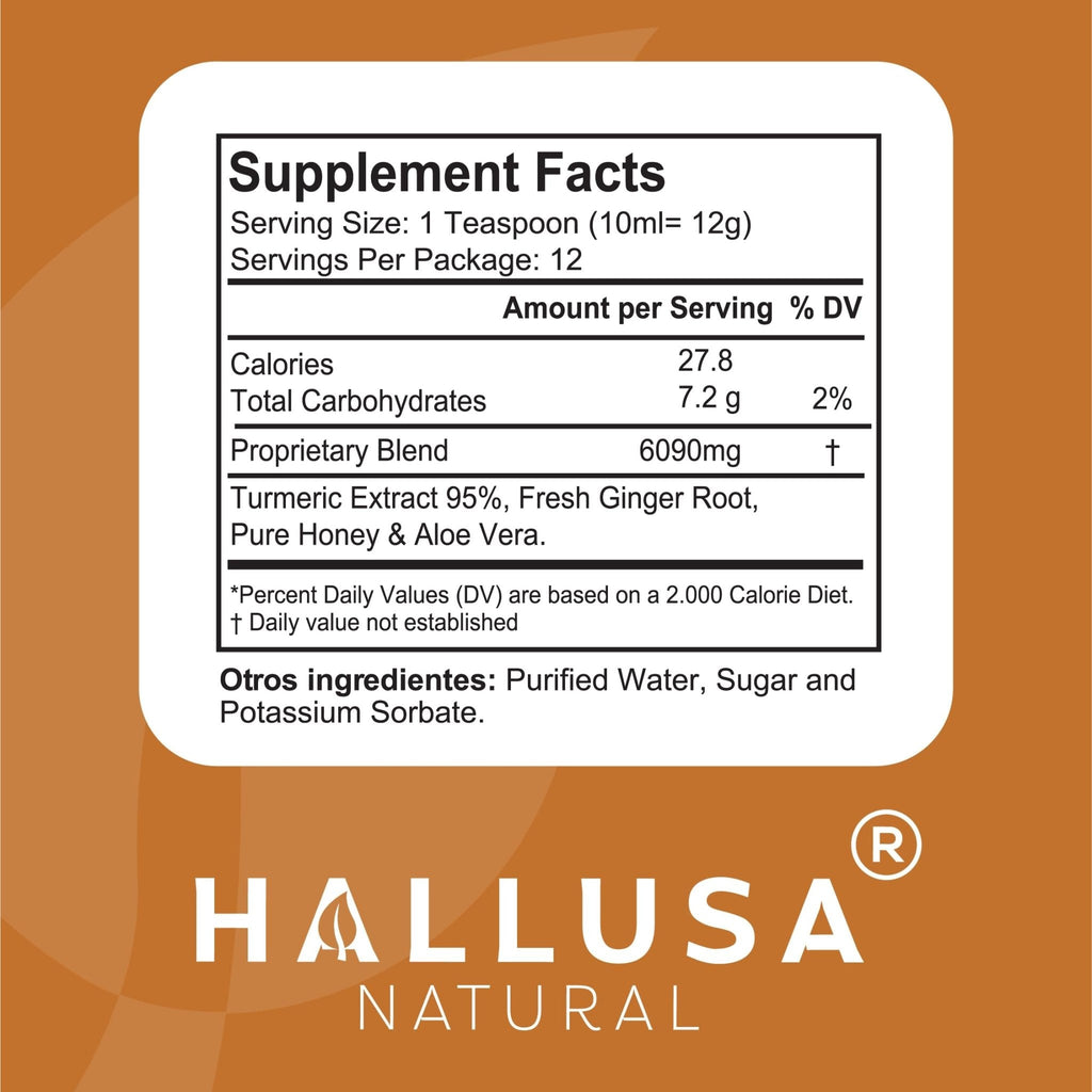 HallSyrup Herbal Supplement for Adults 4 oz – Natural Blend with Turmeric Extract 95%, Fresh Ginger Root, Pure Honey & Aloe Vera – Supports Throat Comfort, Seasonal Wellness & Everyday Vitality - Maple Wellness Supplements