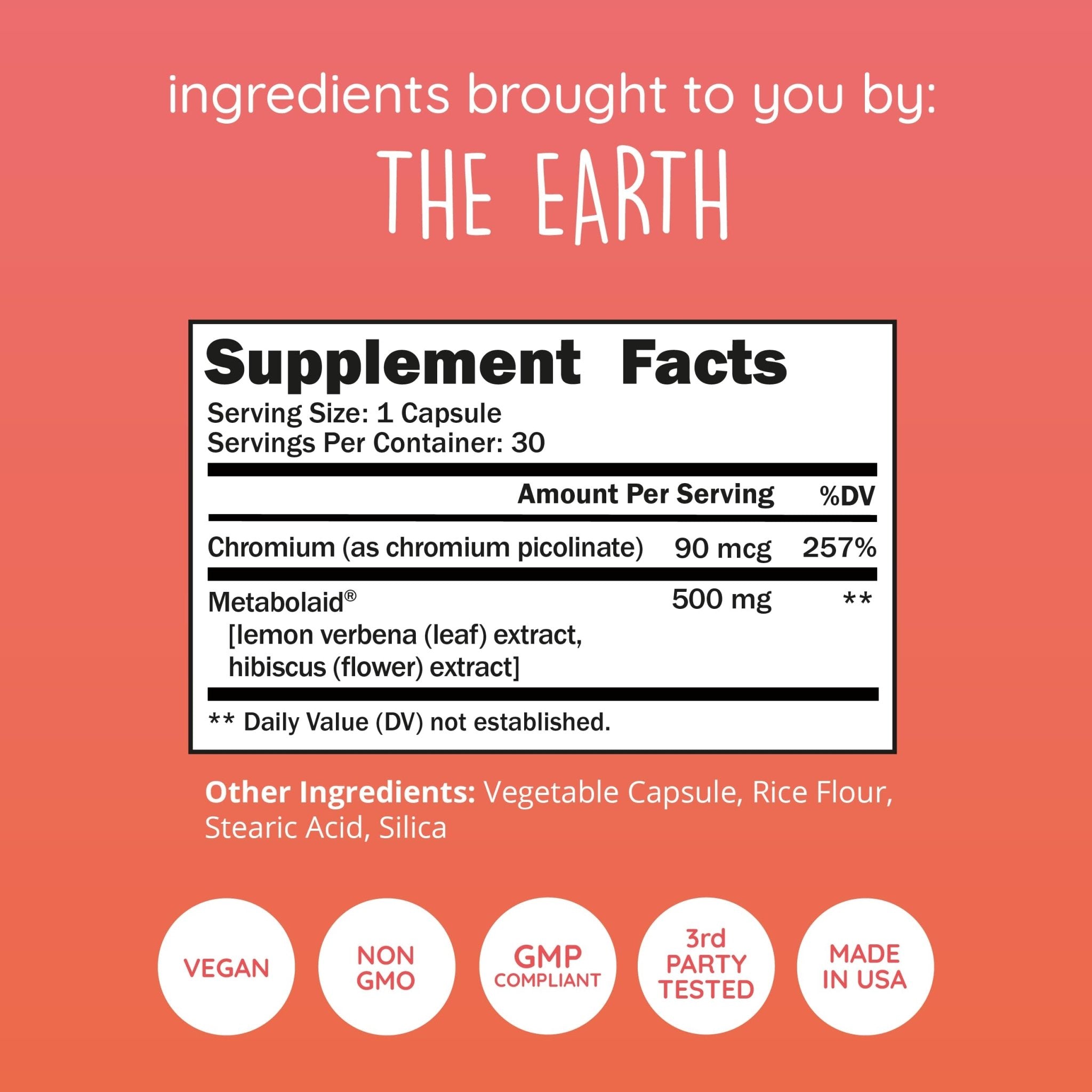 Happy Healthy Hippie GLP-1 Supplement (Metabolaid™ + Chromium) + Appetite Suppressant for Women | Metabolism Booster (AMPK) for Weight | Belly Fat Burner | Hunger & Cravings Control - 30 Vegan Caps - TrustMedUSA