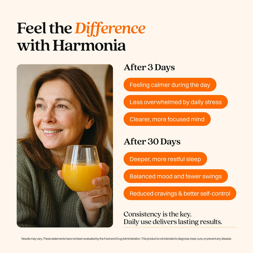 Harmonia Cortisol Cocktail | Cortisol Supplements for Women & Men with Ashwagandha, Magnesium & L-Theanine | Drink Harmonia for Stress Relief, Weight Management - TrustMedUSA